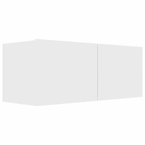 Mobile Porta TV Bianco 80x30x30 cm in Legno Multistrato