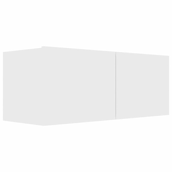 Mobile Porta TV Bianco 80x30x30 cm in Legno Multistrato