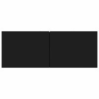 Mobile Porta TV Nero 80x30x30 cm in Legno Multistrato 801473