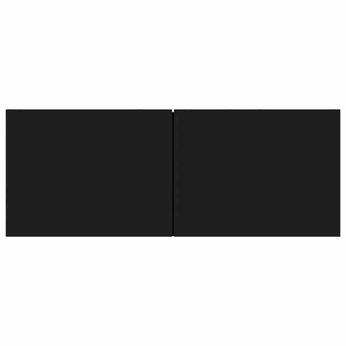 Mobile Porta TV Nero 80x30x30 cm in Legno Multistrato 801473