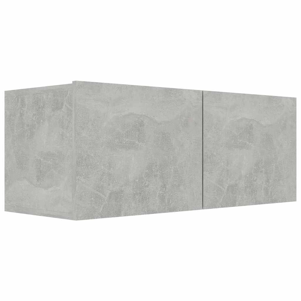 Mobile Porta TV Grigio Cemento 80x30x30 cm in Legno Multistrato 801476