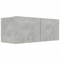 Mobile Porta TV Grigio Cemento 80x30x30 cm in Legno Multistrato 801476