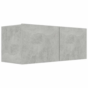 Mobile Porta TV Grigio Cemento 80x30x30 cm in Legno Multistrato 801476