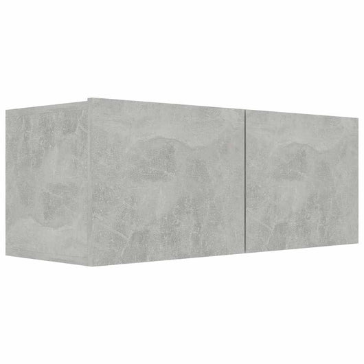 Mobile Porta TV Grigio Cemento 80x30x30 cm in Legno Multistrato 801476