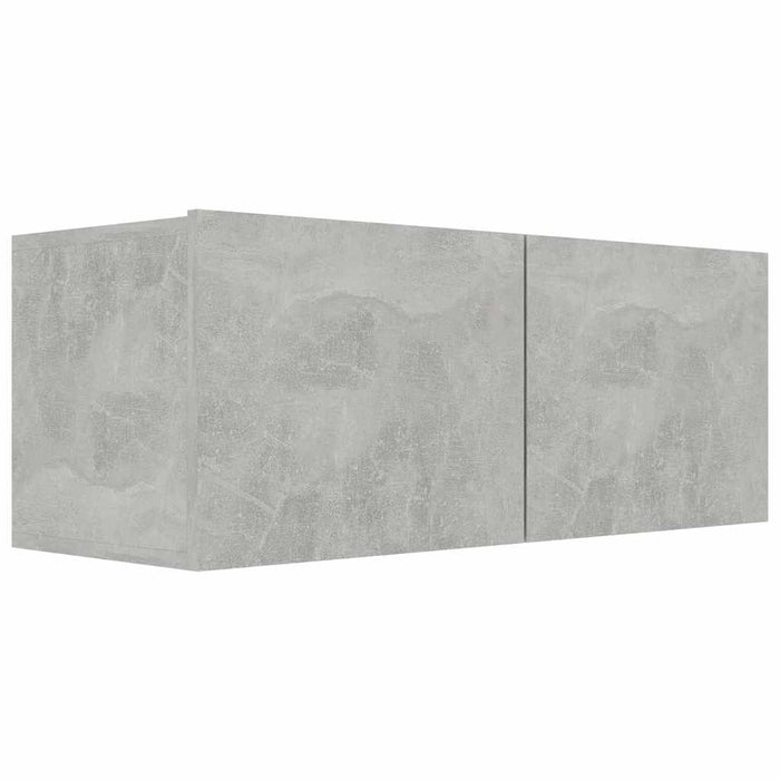 Mobile Porta TV Grigio Cemento 80x30x30 cm in Legno Multistrato 801476