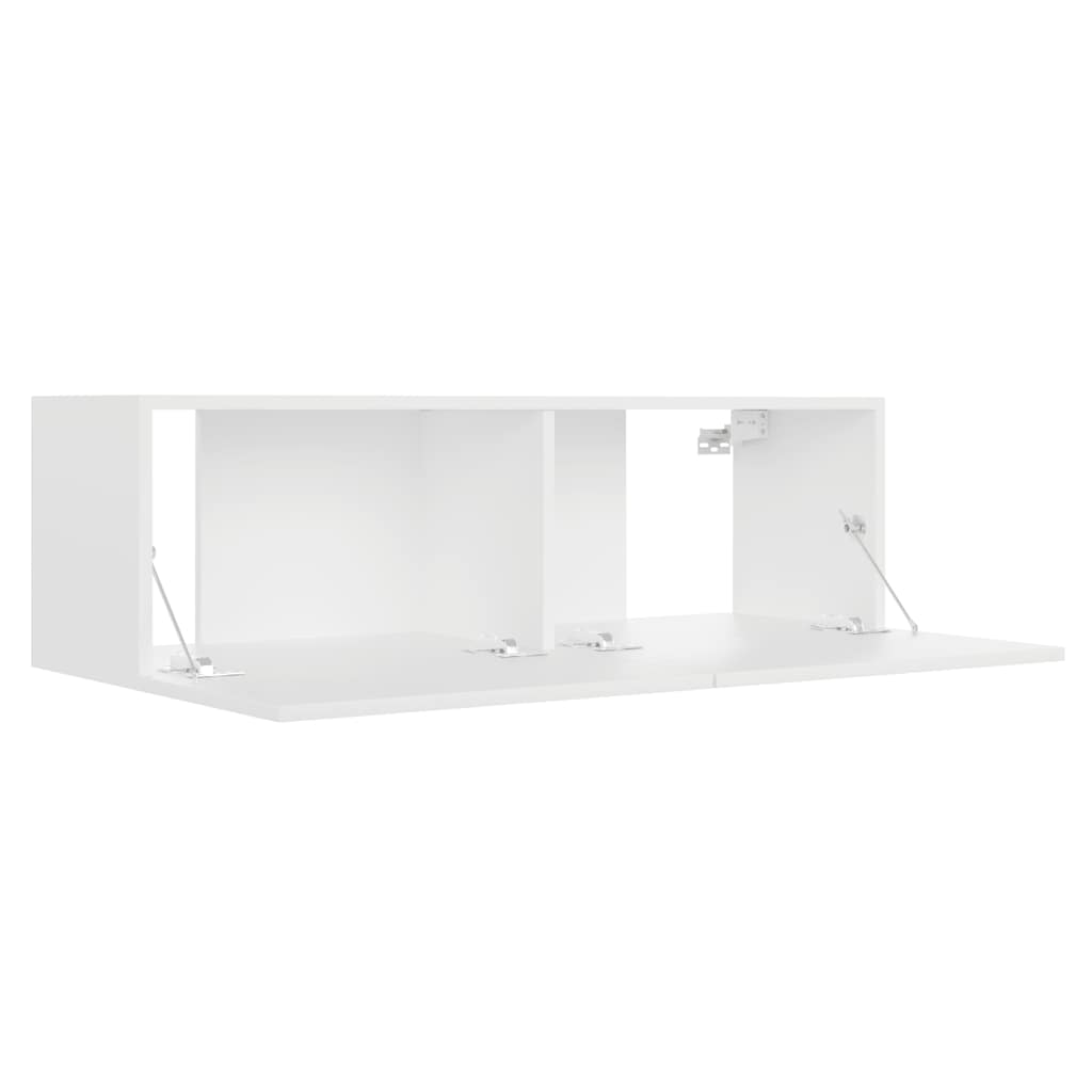 Mobile Porta TV-Mobile per TV-Credenza TV Bianco 100x30x30 cm in Legno Multistrato