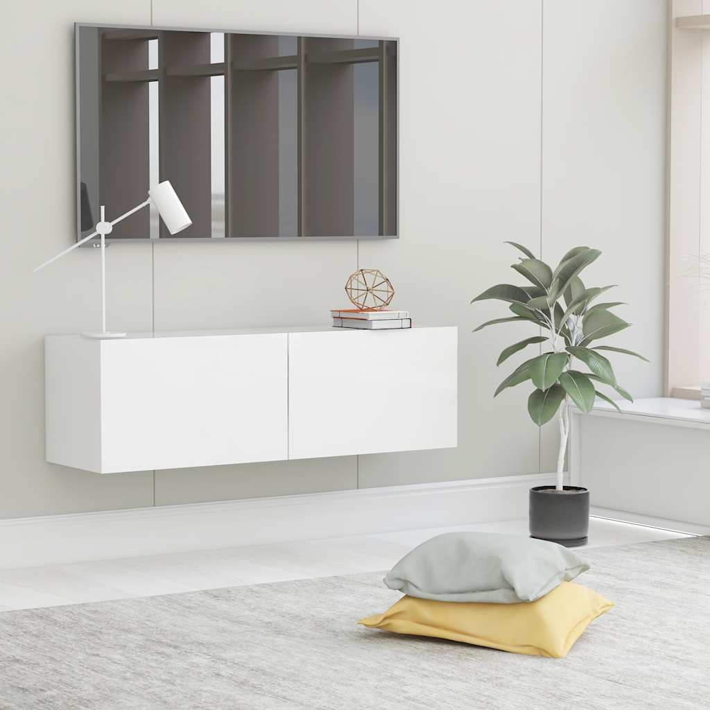 Mobile Porta TV-Mobile per TV-Credenza TV Bianco 100x30x30 cm in Legno Multistrato