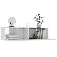 Mobile Porta TV Bianco 120x30x30 cm in Legno Multistrato 801490