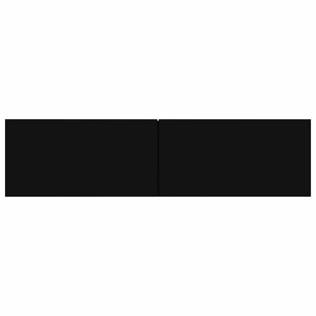 Mobile TV Nero 120x30x30 cm in Truciolato