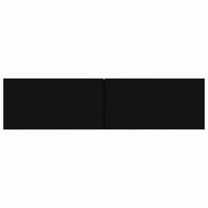 Mobile TV Nero 120x30x30 cm in Truciolato