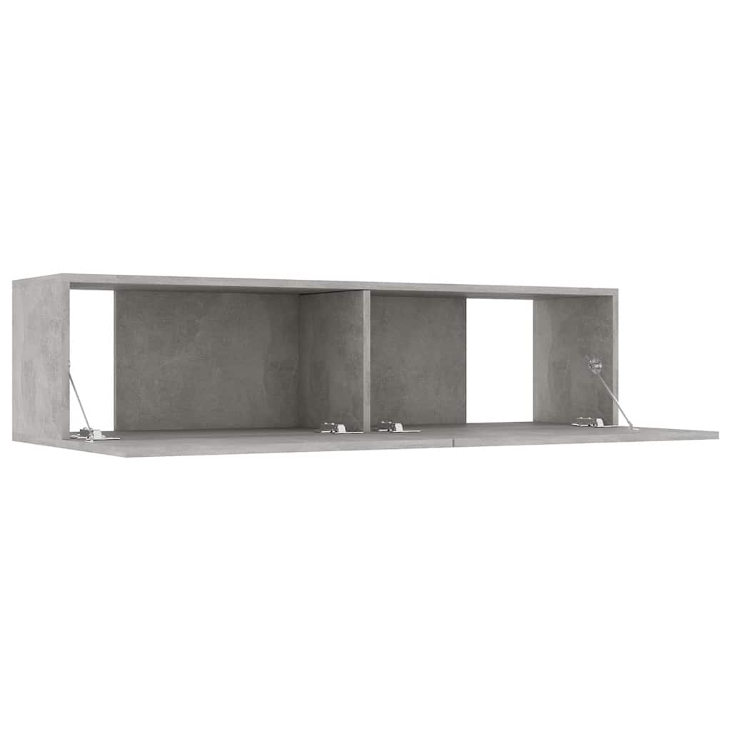 Mobile TV Grigio Cemento 120x30x30 cm in Truciolato