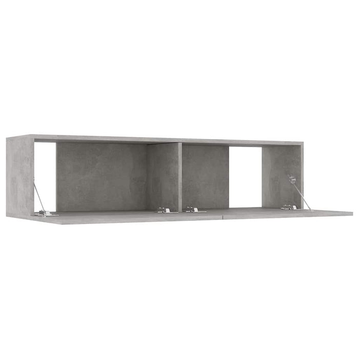 Mobile TV Grigio Cemento 120x30x30 cm in Truciolato