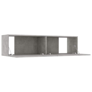 Mobile Porta TV Grigio Cemento 120x30x30cm in Legno Multistrato 801494