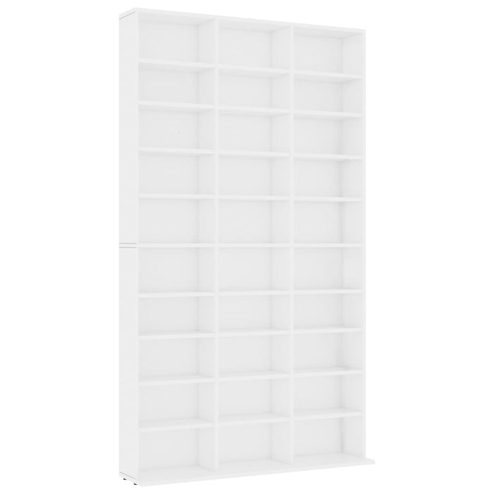 Armadietto TV Bianco 102x16x177,5 cm in Legno Multistrato 801778