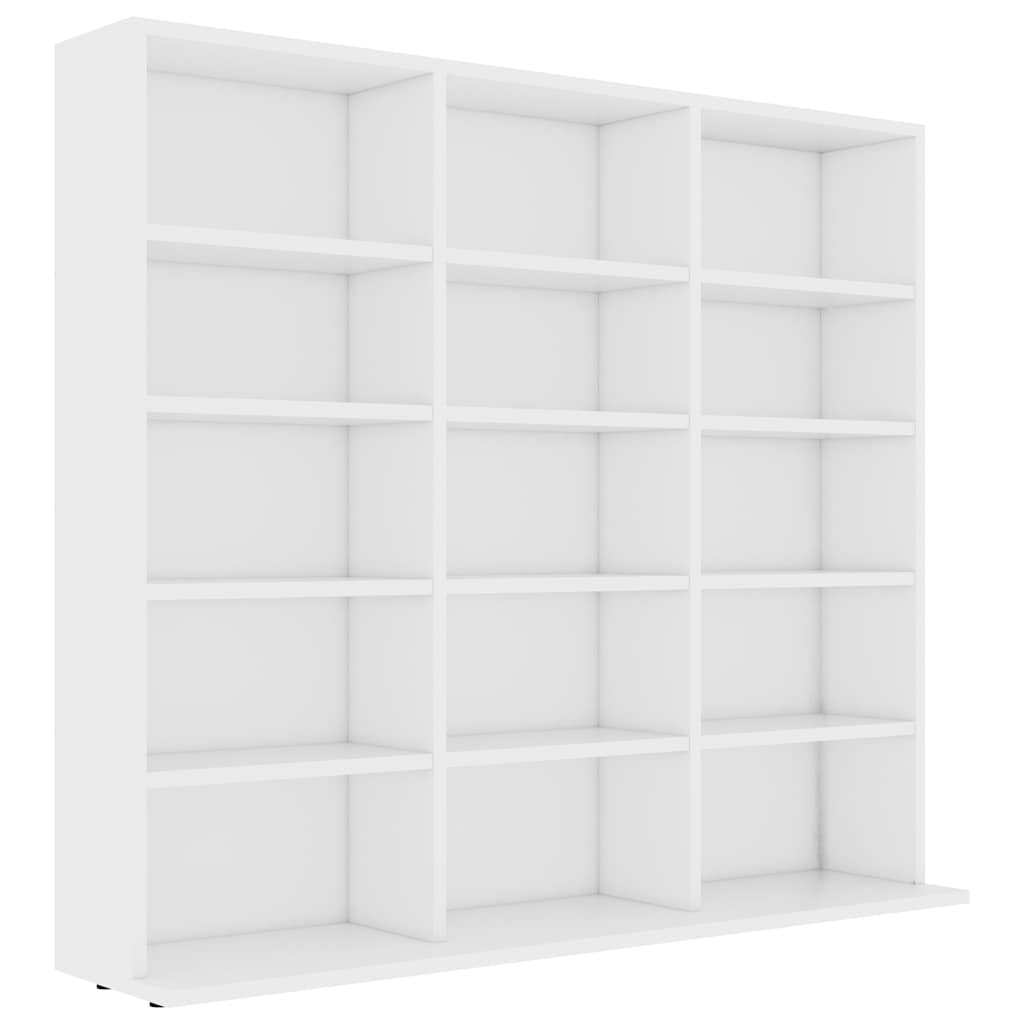 Armadietto Porta CD Bianco 102x23x89,5 cm in Legno Multistratocod mxl 73311