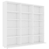 Armadietto Porta CD Bianco 102x23x89,5 cm in Legno Multistratocod mxl 73311