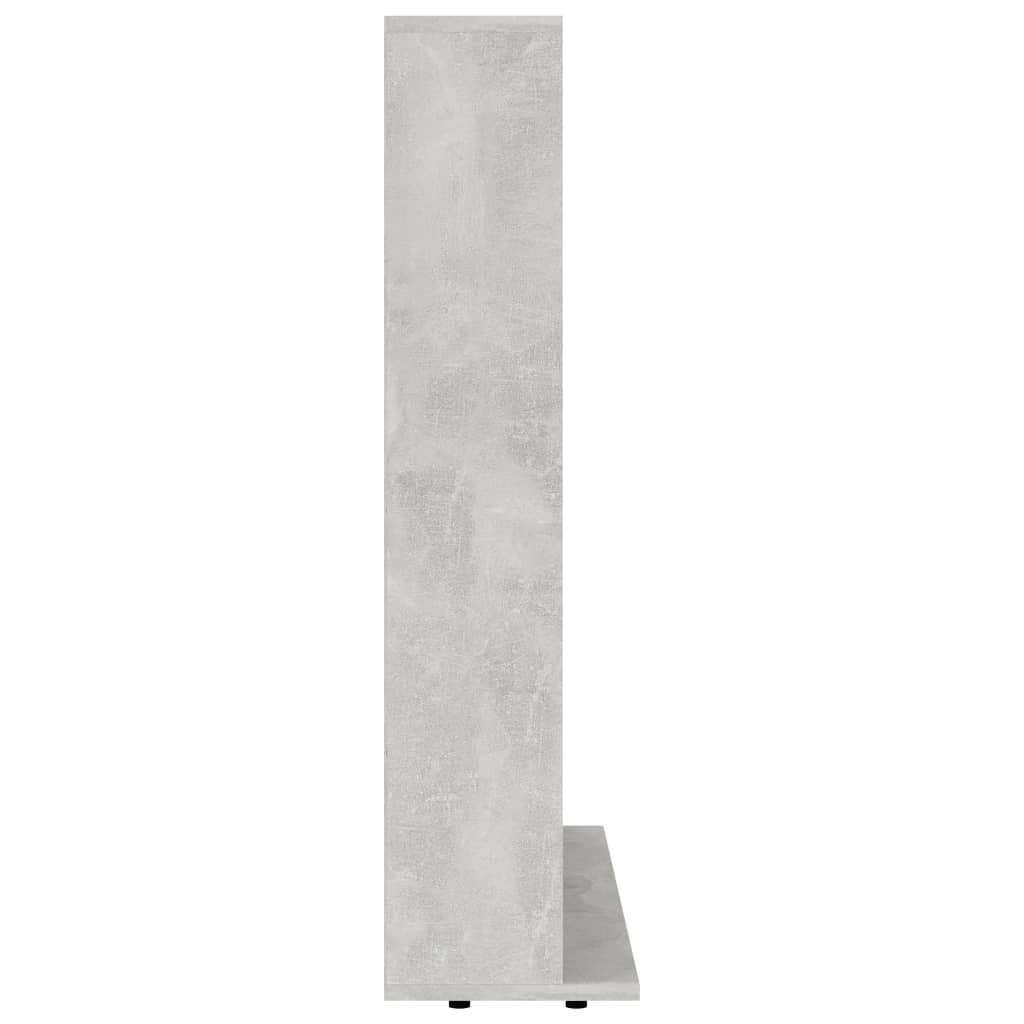 Mobile Porta CD Grigio Cemento 102x23x89,5 cm Legno Multistrato 801791