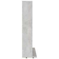 Mobile Porta CD Grigio Cemento 102x23x89,5 cm Legno Multistrato 801791
