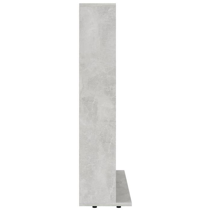Mobile Porta CD Grigio Cemento 102x23x89,5 cm Legno Multistrato 801791