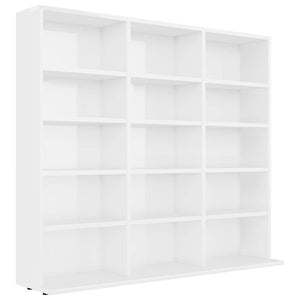 Armadio Porta CD Bianco Lucido 102x23x89,5 cm in Truciolato cod mxl 78129