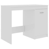 Scrivania Bianco Lucido 100x50x76 cm in Legno Multistrato 801802