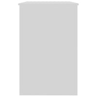 Scrivania Bianco Lucido 100x50x76 cm in Legno Multistrato 801802