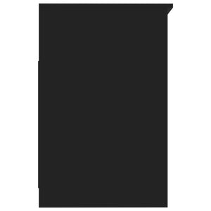 Cassettiera Nera 40x50x76 cm in Legno Multistrato 801806