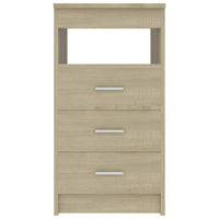 Cassettiera Rovere Sonoma 40x50x76 cm in Legno Multistrato