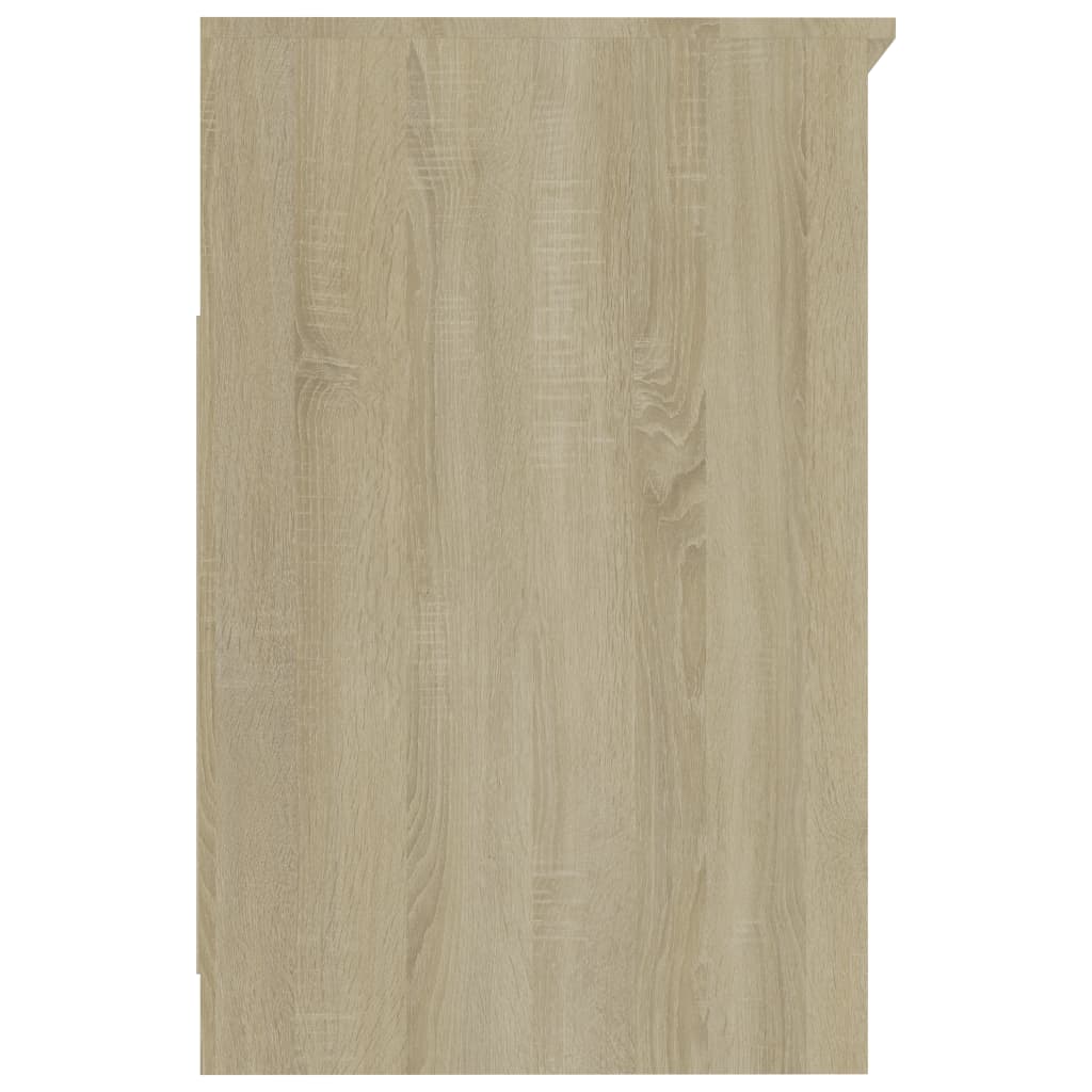 Cassettiera Bianco e Sonoma 40x50x76 cm in Legno Multistrato 801810