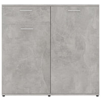 Credenza Grigio Cemento 80x36x75 cm in Legno Multistrato 801827