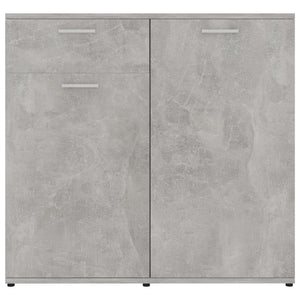 Credenza Grigio Cemento 80x36x75 cm in Legno Multistrato 801827