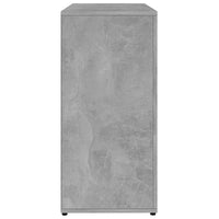 Credenza Grigio Cemento 80x36x75 cm in Legno Multistrato 801836