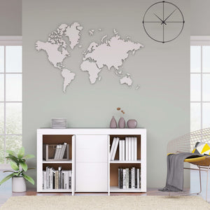 Credenza Bianca 120x36x69 cm in Legno Multistrato 801841