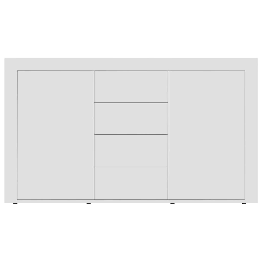 Credenza Bianca 120x36x69 cm in Legno Multistrato 801841