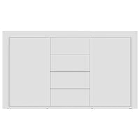 Credenza Bianca 120x36x69 cm in Legno Multistrato 801841
