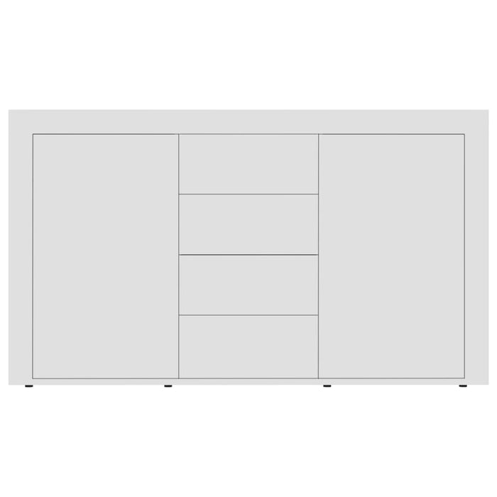 Credenza Bianca 120x36x69 cm in Legno Multistrato 801841