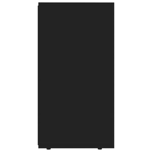 Credenza Nera 120x36x69 cm in Legno Multistrato 801842