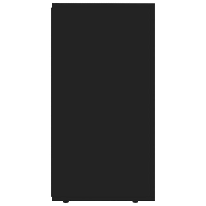 Credenza Nera 120x36x69 cm in Legno Multistrato 801842