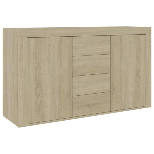 Credenza Rovere Sonoma 120x36x69 cm in Legno Multistrato 801844