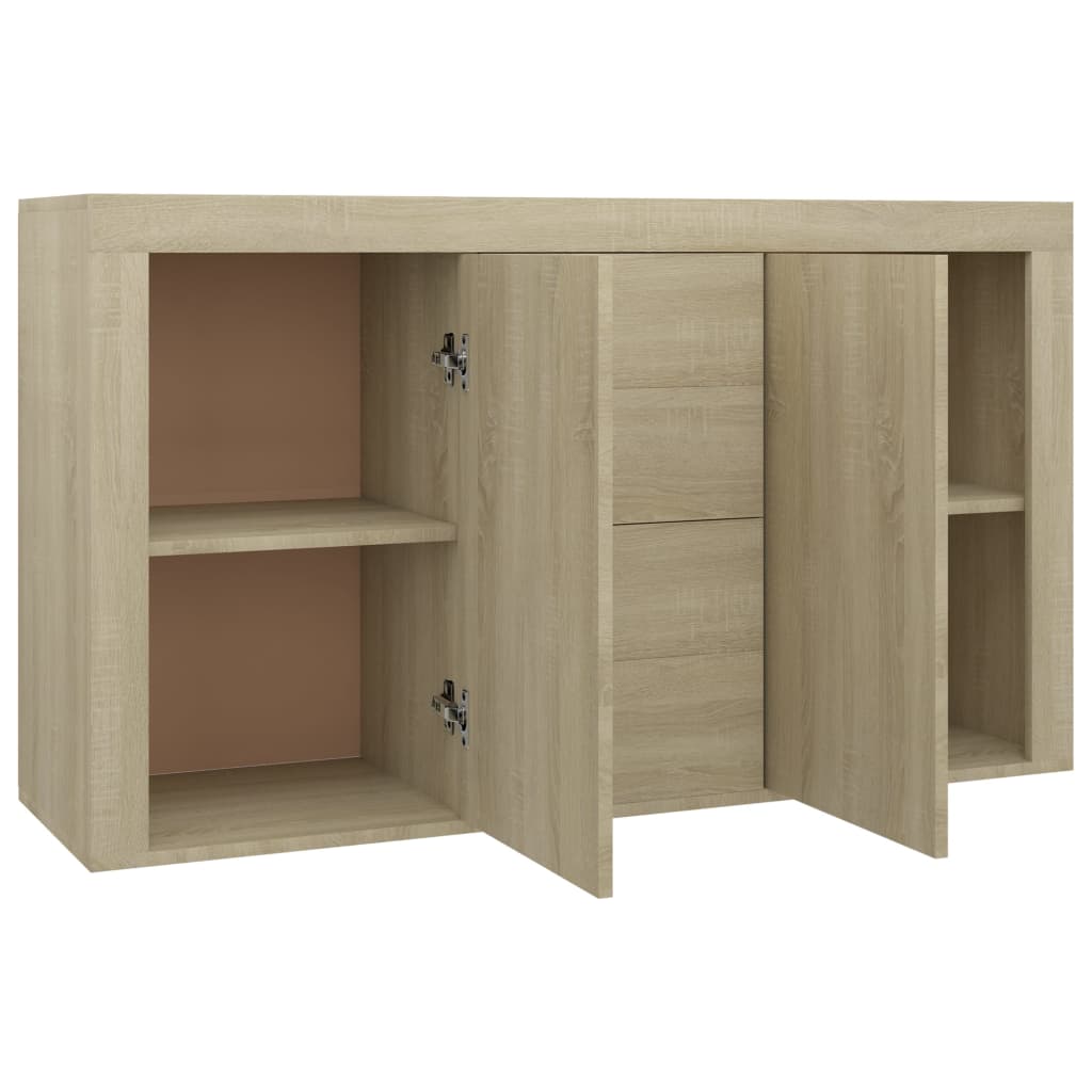 Credenza Rovere Sonoma 120x36x69 cm in Legno Multistrato 801844