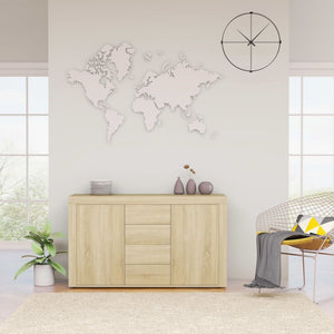 Credenza Rovere Sonoma 120x36x69 cm in Legno Multistrato 801844