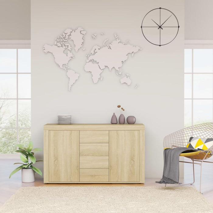 Credenza Rovere Sonoma 120x36x69 cm in Legno Multistrato 801844
