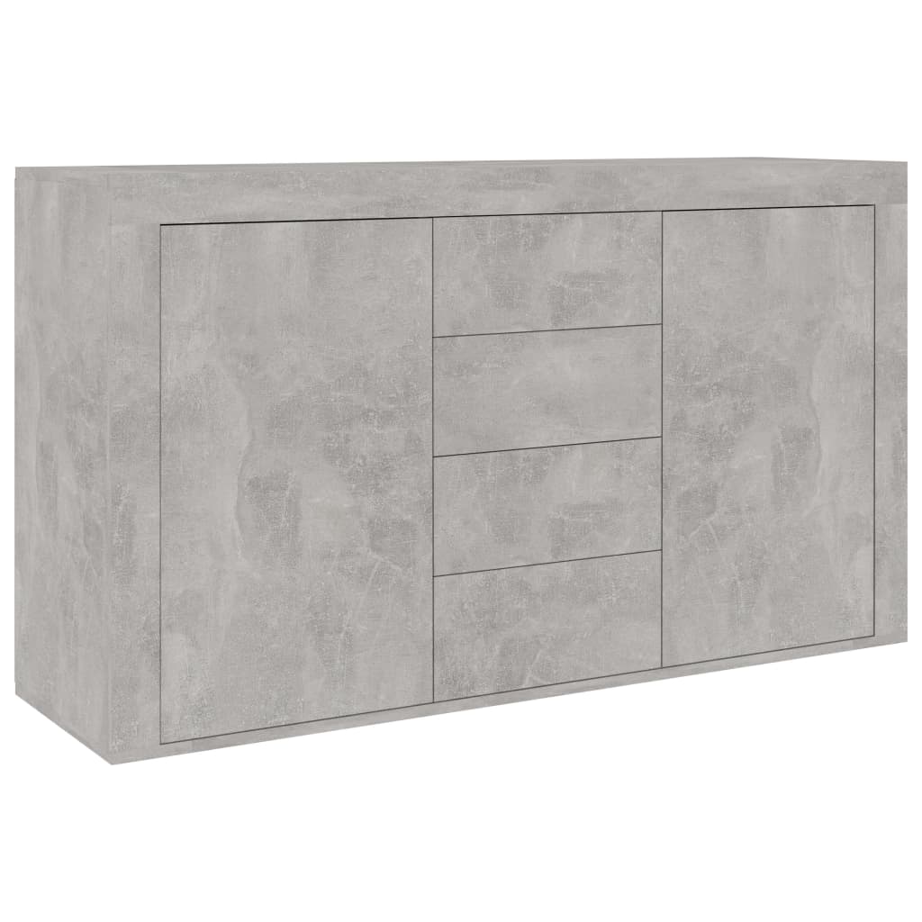 Credenza Grigio Cemento 120x36x69 cm in Legno Multistrato 801845