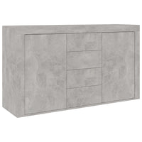Credenza Grigio Cemento 120x36x69 cm in Legno Multistrato 801845