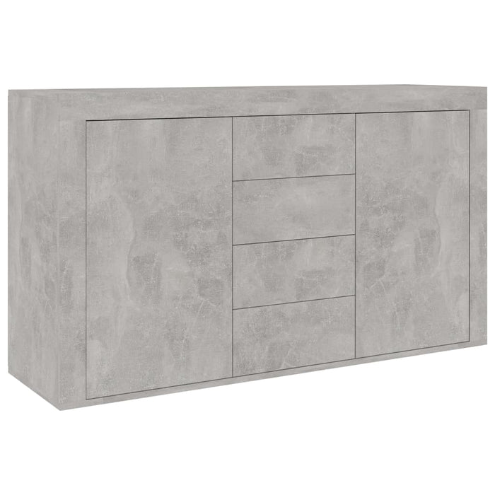 Credenza Grigio Cemento 120x36x69 cm in Legno Multistrato 801845
