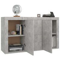 Credenza Grigio Cemento 120x36x69 cm in Legno Multistrato 801845