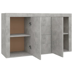 Credenza Grigio Cemento 120x36x69 cm in Legno Multistrato 801845