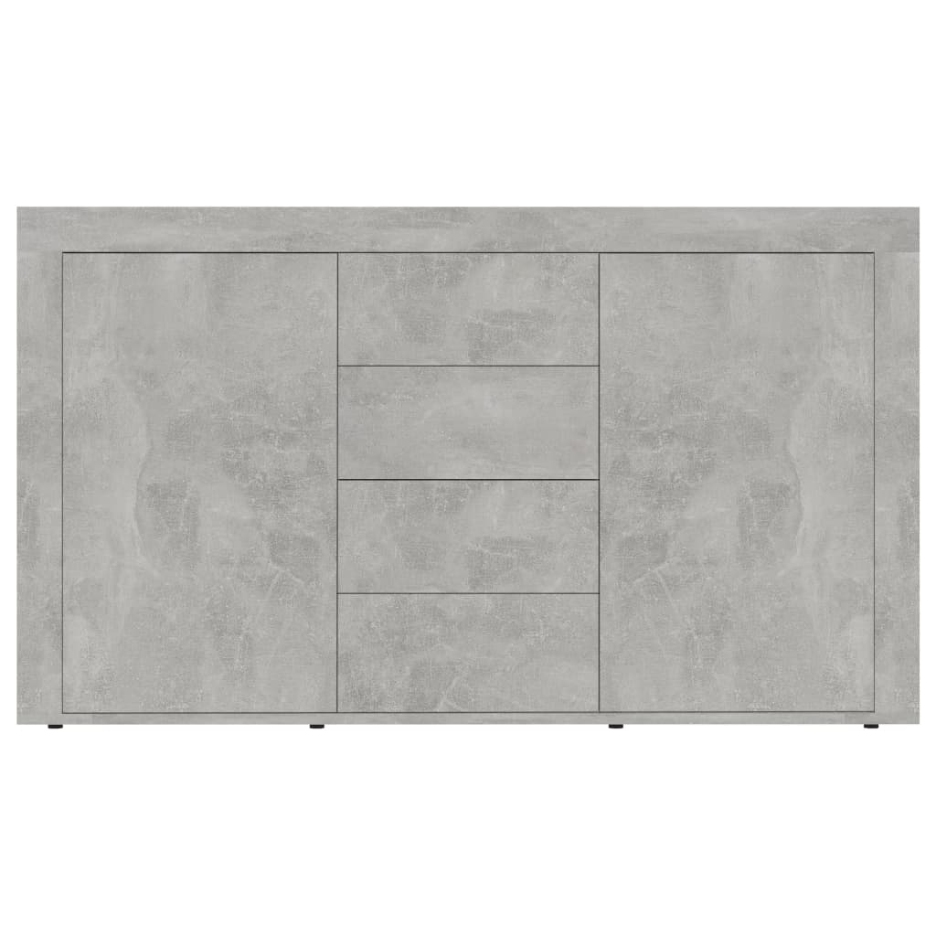Credenza Grigio Cemento 120x36x69 cm in Legno Multistrato 801845