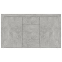 Credenza Grigio Cemento 120x36x69 cm in Legno Multistrato 801845