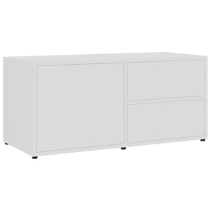 Mobile Porta TV Bianco 80x34x36 cm in Legno Multistrato cod mxl 33990